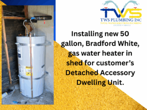 50 gallon gas water heater installation in Palmdale