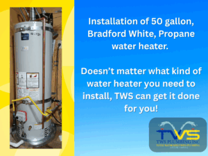 50 gallon propane water heater installation in lancaster